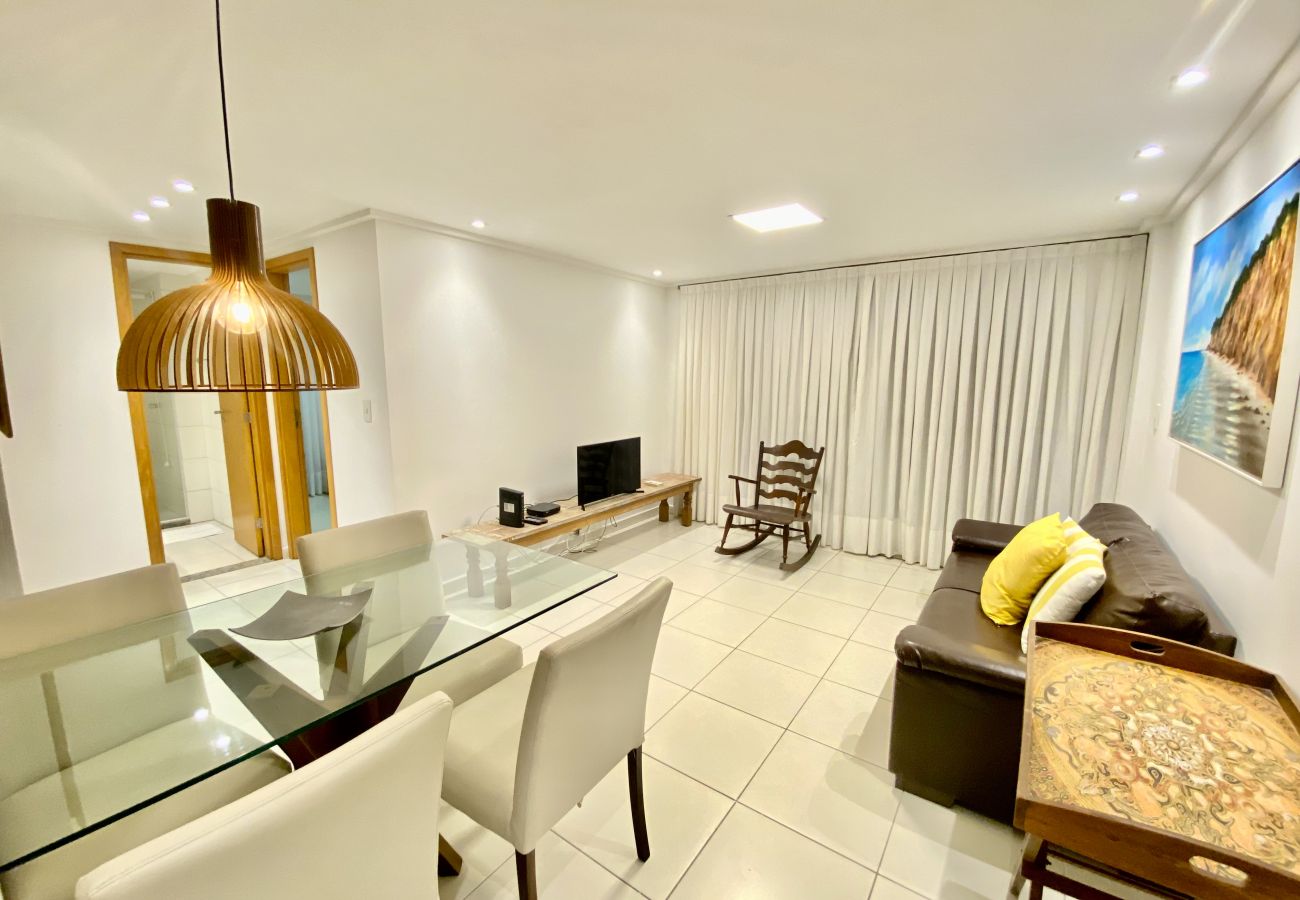 Apartamento em João Pessoa -  Luxor Cabo Branco| Com varanda ,Beira-Mar,Praia,Wi-Fi