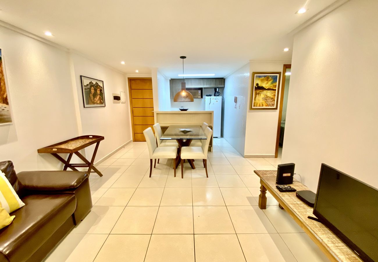 Apartamento em João Pessoa -  Luxor Cabo Branco| Com varanda ,Beira-Mar,Praia,Wi-Fi