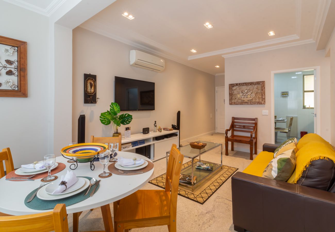 Apartamento em Rio de Janeiro - Vista para o mar, 2 minutos da praia | FMS502