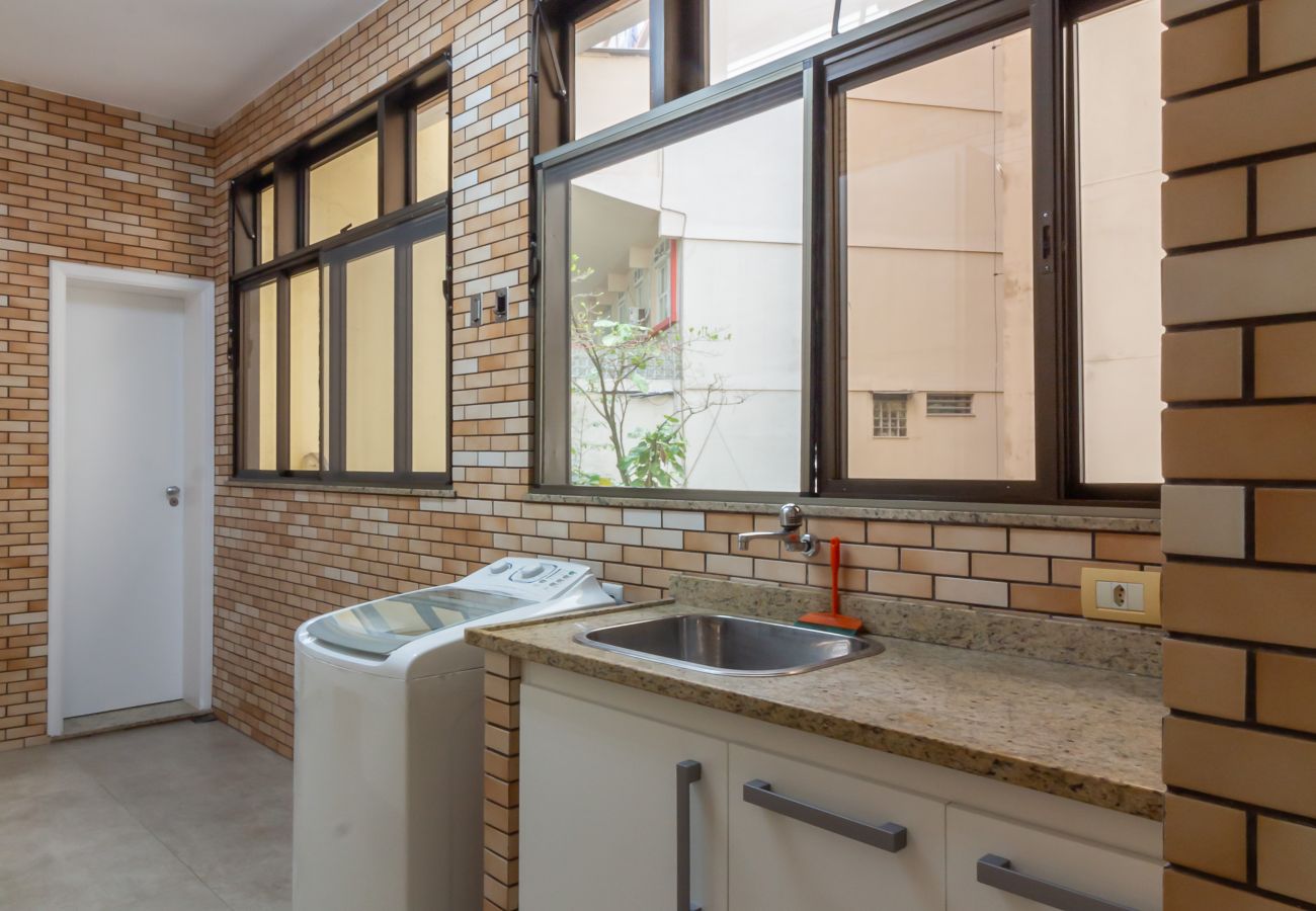 Apartamento em Rio de Janeiro - Vista para o mar, 2 minutos da praia | FMS502