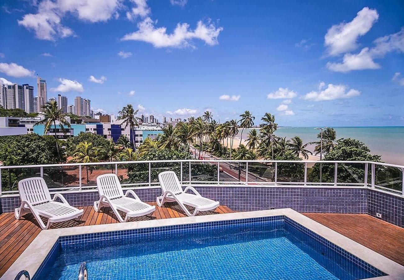 Apartamento em João Pessoa - Atlântico sul - Flat beira mar
